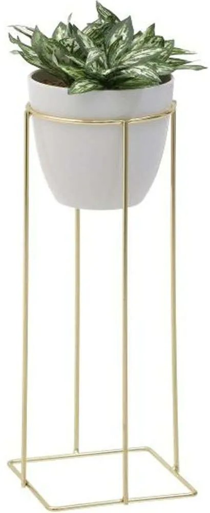 Τεχνητό Φυτό Σε Ανθοστήλη 3-85-475-0258 20x20x62cm Multi Inart Metal