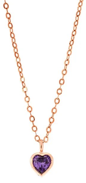 Μενταγιόν Senza Silver 925 Rose Gold Plated