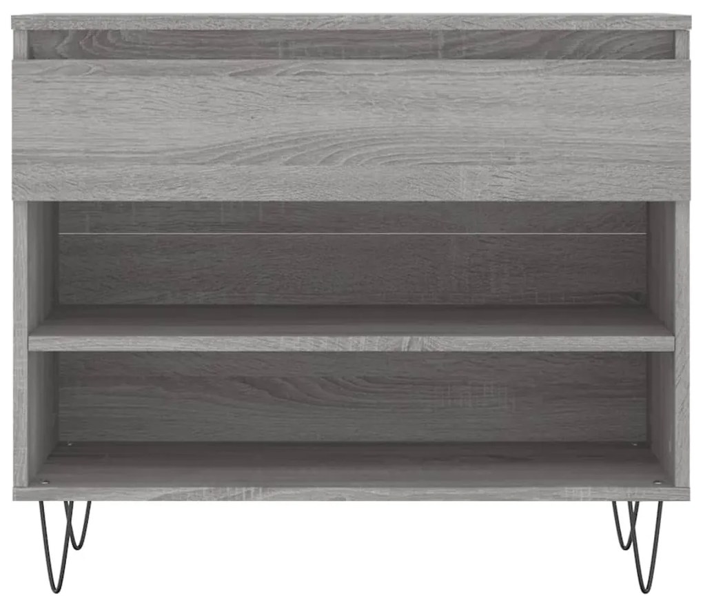 vidaXL Παπουτσοθήκη Γκρι Sonoma 70x36x60 εκ. από Επεξεργασμένο Ξύλο