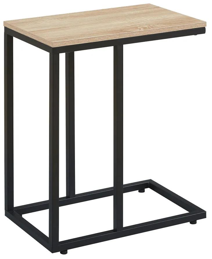 SUPPORT SIDE TABLE SONOMA ΜΑΥΡΟ 50x30xH61cm