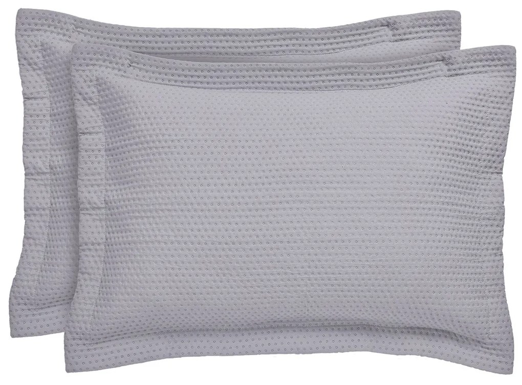 Ζεύγος Μαξιλαροθήκες Καπιτονέ (50x70) Das Home 9635 Grey