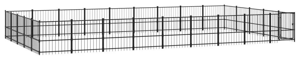 Κλουβί Σκύλου Εξωτερικού Χώρου 42,34 μ² από Ατσάλι - Μαύρο