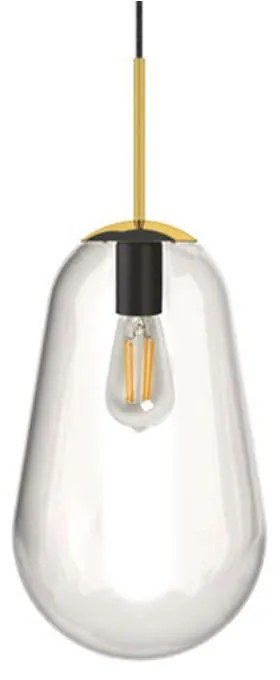 Φωτιστικό Οροφής Pear M 8672 Transparent-Gold Nowodvorski Metal, Glass