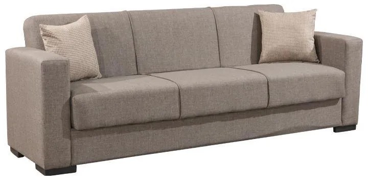 Καναπές - Κρεβάτι New Gracia 3θέσιος Καφέ 222x84x74 εκ. 222x84x74 εκ.