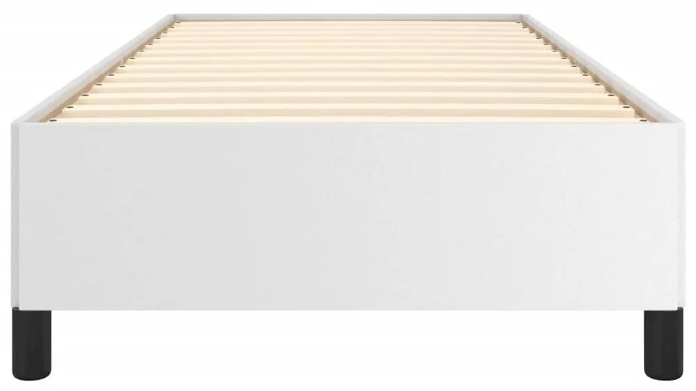 vidaXL Πλαίσιο Κρεβατιού Λευκό 90x200 εκ. από Συνθετικό Δέρμα