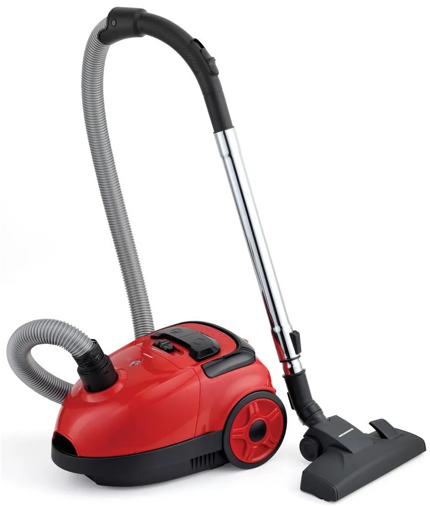 Heinner HVC-VB750RD Ηλεκτρική Σκούπα 750W με Σακούλα 1.6lt, Κόκκινη