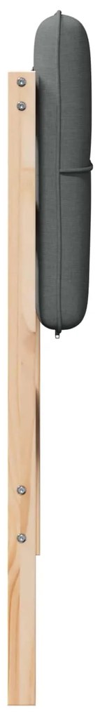 vidaXL Ταπετσαρισμένο κεφαλάρι Καφέ και Ανοιχτό Γκρι 100 cm