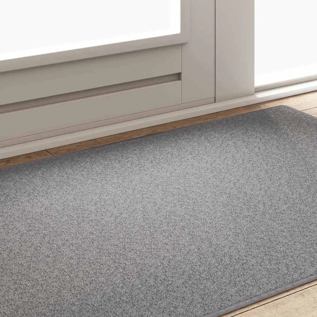 vidaXL Δερμάτινο Χαλί Ανοιχτό γκρι 100 x 150 cm 100% Πολυπροπυλένιο