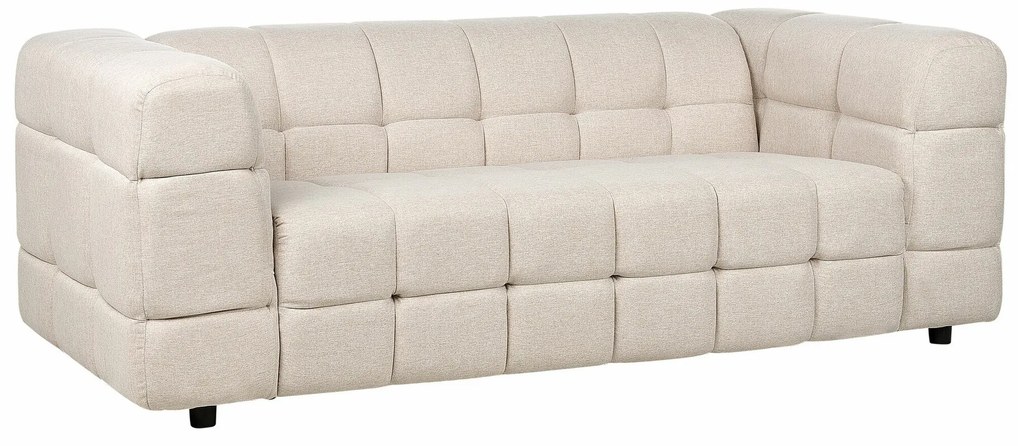 Καναπές Berwyn 2051, Beige, 227x103x77cm, Πόδια: Πλαστική ύλη,Πεύκο