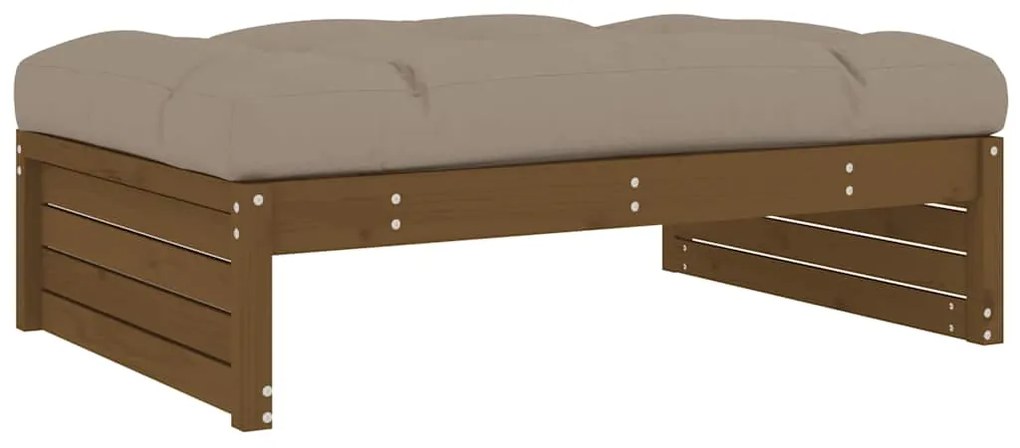 vidaXL Υποπόδιο Κήπου Μελί 120 x 80 εκ. από Μασίφ Ξύλο Πεύκου