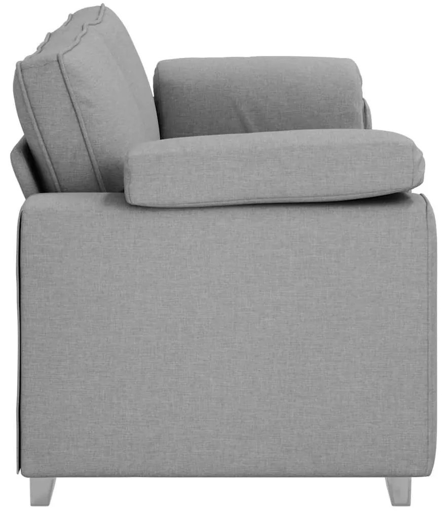 vidaXL Καναπές με μαξιλάρι Σκούρο γκρι 219 x 77 x 82 εκ ύφασμα