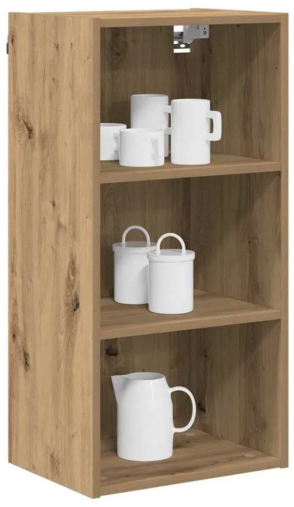 vidaXL Κρεμαστό ντουλάπι με αποθήκευση Artisan Oak 40 x 29,5 x 80 εκ.