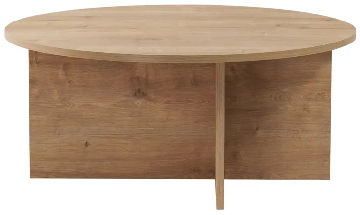 Τραπεζάκι σαλονιού Soleil Megapap χρώμα sapphire oak Ø90x40εκ.