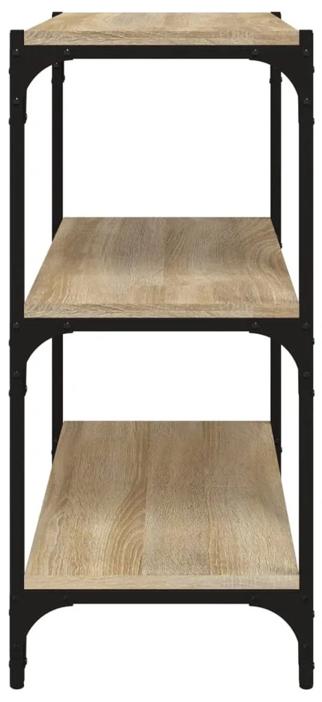 vidaXL Βιβλιοθήκη Sonoma Δρυς 60x33x70,5 εκ. Επεξεργ. Ξύλο &amp; Ατσάλι