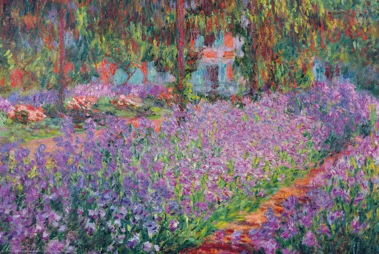 Αφίσα The Artist's Garden at Giverny, 1900, Claude Monet