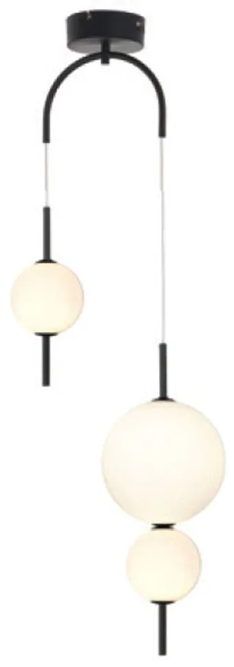 Φωτιστικό Οροφής Amelia TNK323LED15P 15W Led Φ37cm 130cm Black Aca Metal