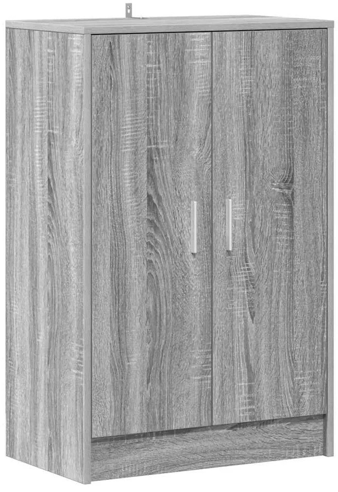 vidaXL Παπουτσοθήκη Γκρι Sonoma 60 x 35 x 92 εκ. Επεξεργασμένο Ξύλο