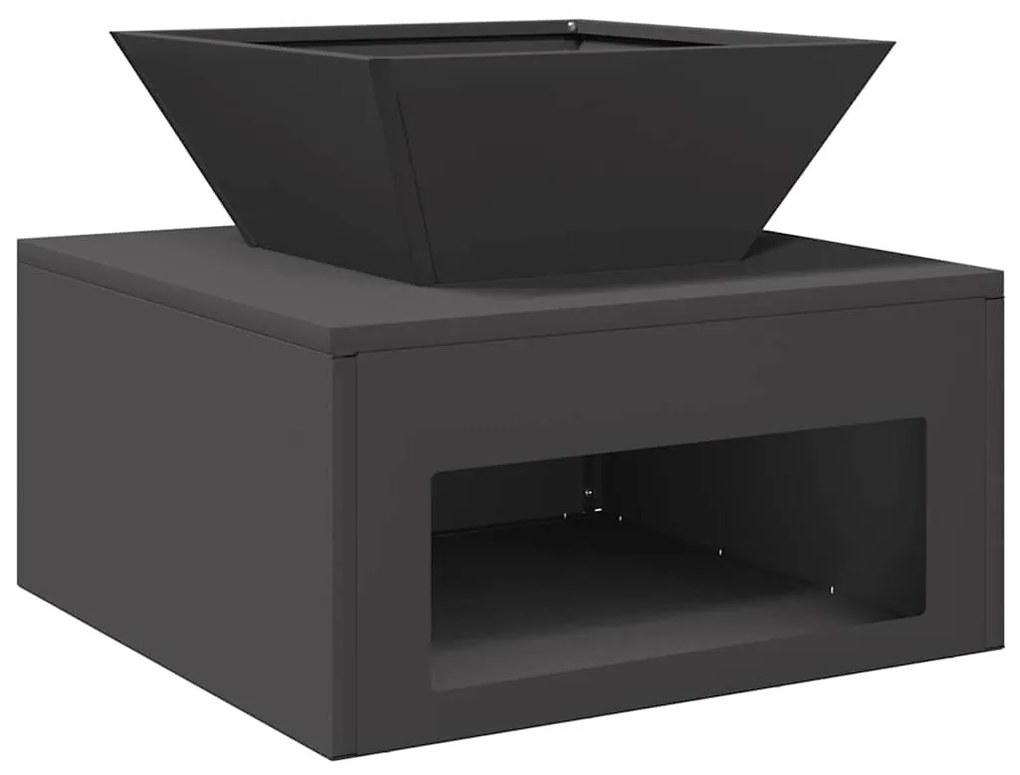 vidaXL Φωτιά Μαύρο 50 x 50 x 40 cm Ατσάλι