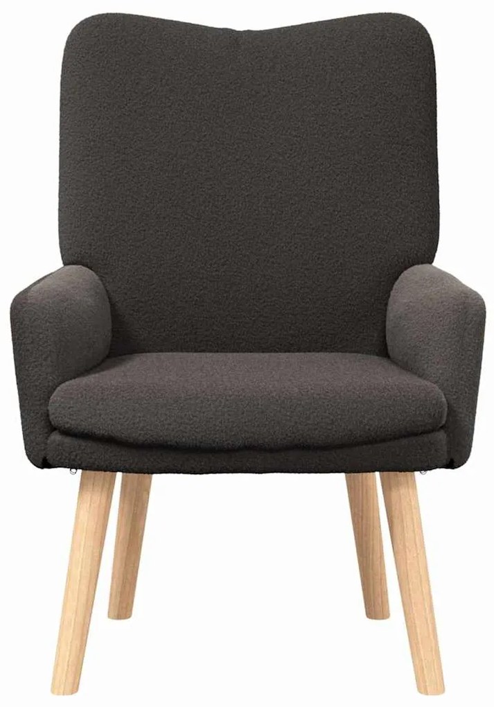 vidaXL Χαλαρωτική Πολυθρόνα Σκούρο γκρι 63 x 67 x 94 εκ. ύφασμα