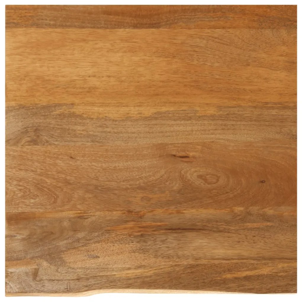 vidaXL Επιφάνεια Τραπεζιού 40x40x3,8 εκ. Live Edge Μασίφ Ξύλο Μάνγκο