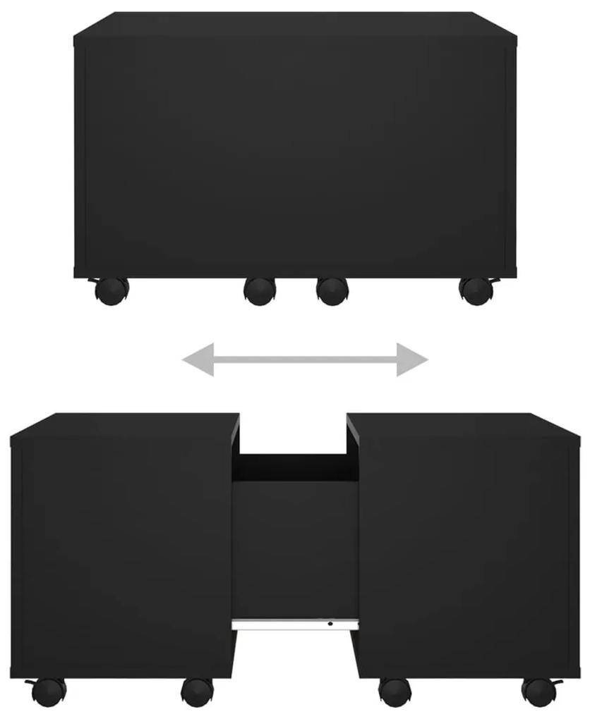Τραπεζάκι Σαλονιού Μαύρο 60 x 60 x 38 εκ. από Μοριοσανίδα - Μαύρο