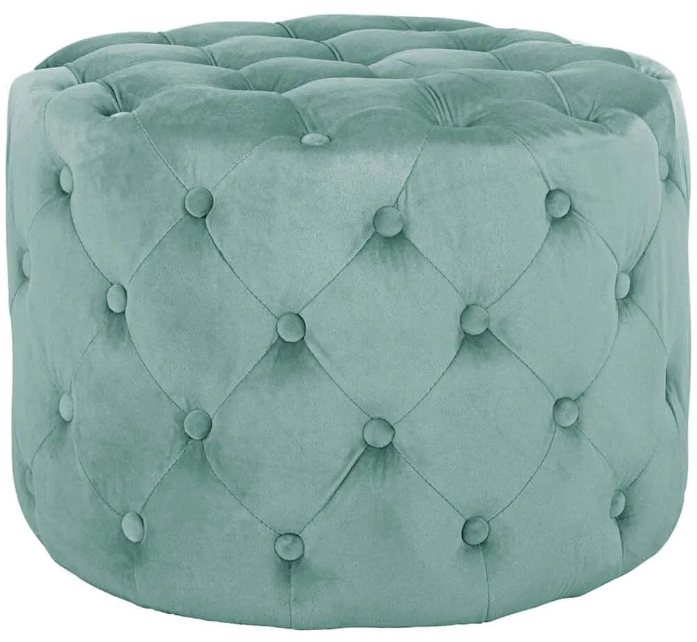 Σκαμπό Kassie Chesterfield HM8406.07 Φ60x43cm Mint