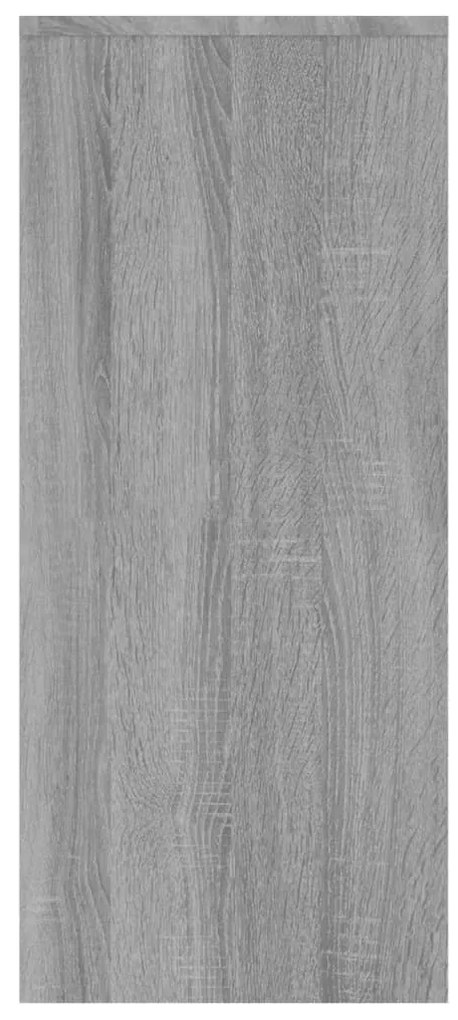 vidaXL Μπουφές Γκρι Sonoma 102x33x75 εκ. από Επεξεργασμένο Ξύλο