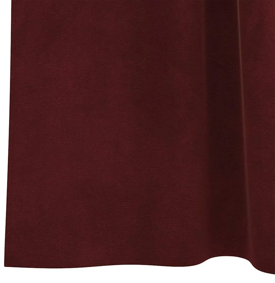 vidaXL Κουρτίνες με κουρτίνες 2 pcs Μπορντό 140 x 140 cm Βελούδο