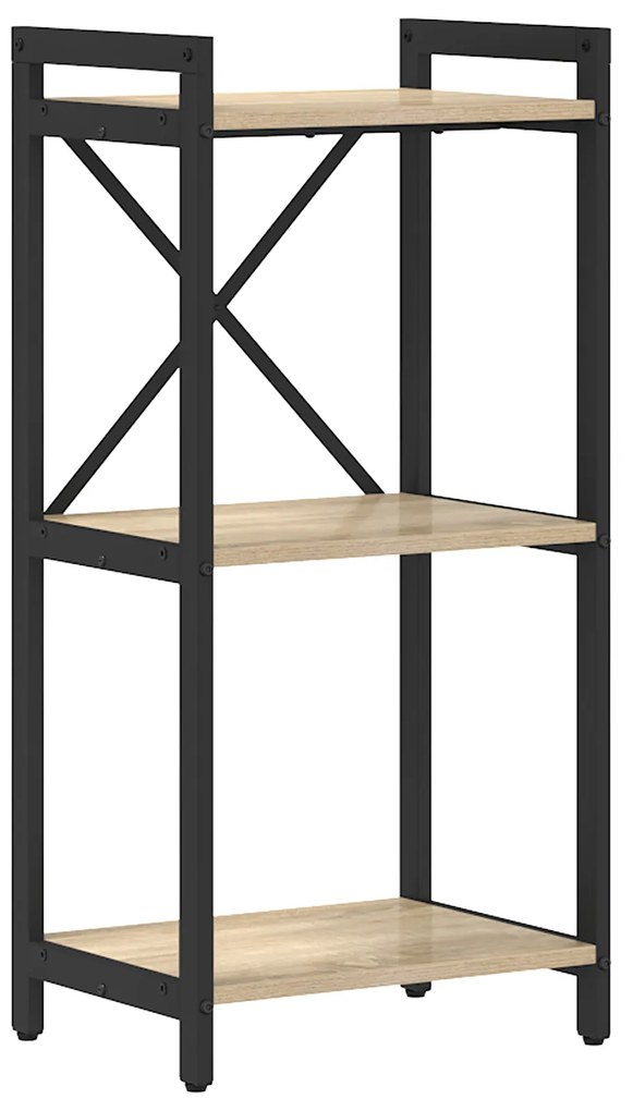 vidaXL Βιβλιοθήκη Sonoma Δρυς 40 x 30 x 83 εκ Επεξεργασμένο ξύλο