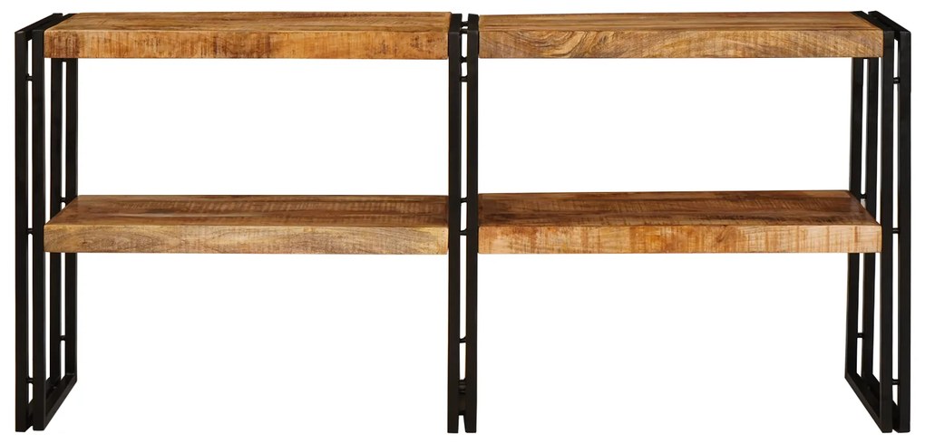 vidaXL Τραπέζι Κονσόλας 160x33x75 εκ Μασίφ Τραχύ Ξύλο Μάνγκο
