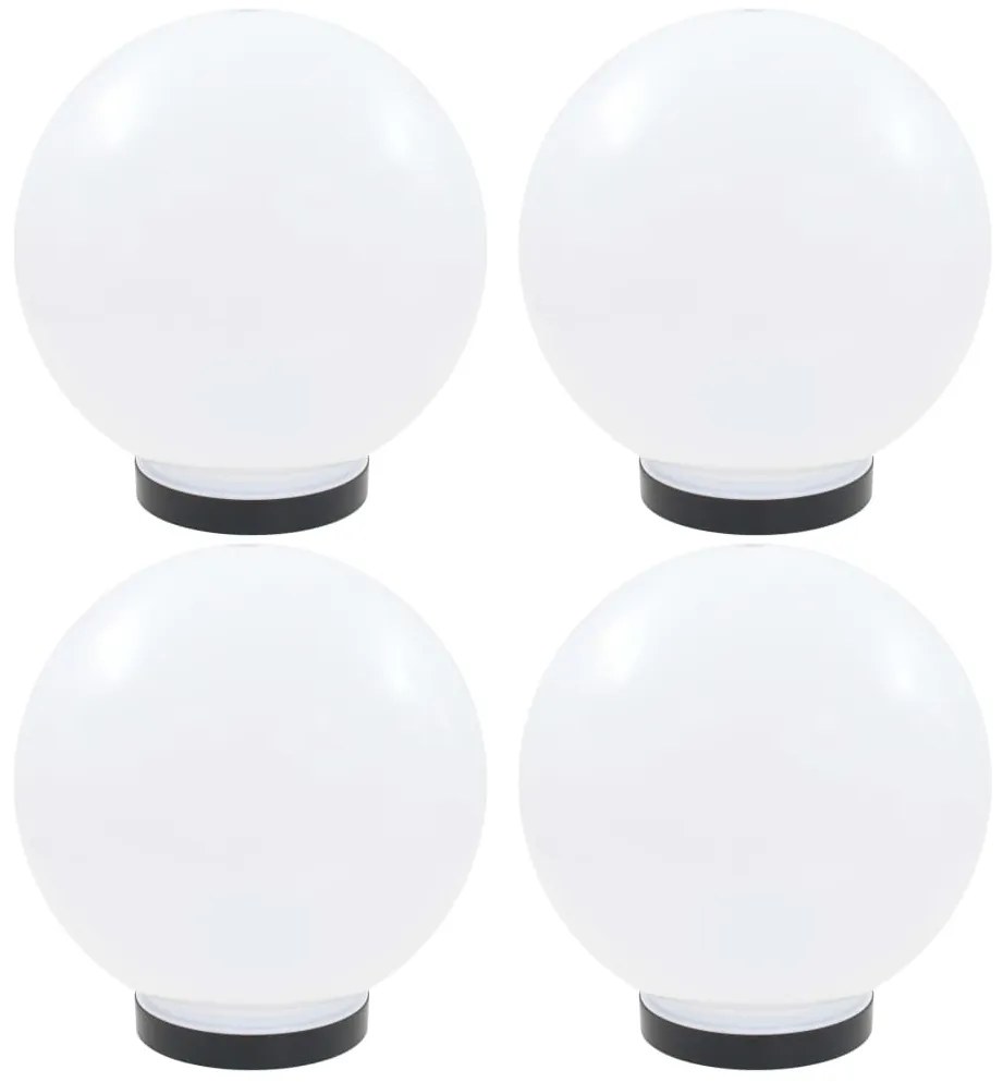 vidaXL Φωτιστικά Μπάλα LED 4 τεμ. Σφαιρικά 25 εκ. Ακρυλικά (PMMA)