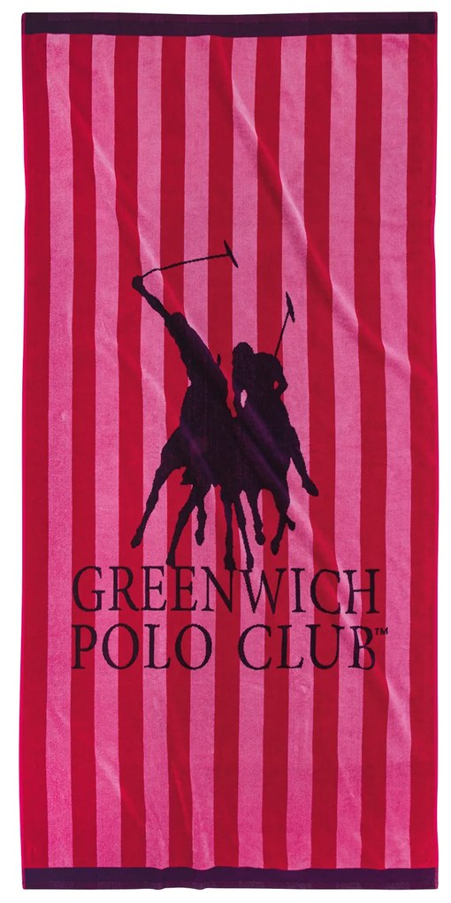 GREENWICH POLO CLUB ΠΕΤΣΕΤΑ ΘΑΛΑΣΣΗΣ 90Χ180 3857 ΚΟΚΚΙΝΟ, ΡΟΖ