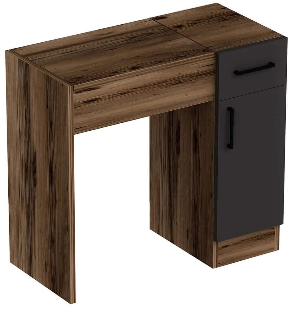 Τουαλέτα Με Καθρέπτη Inci 550ARN2797 77x37,3x108,8cm Walnut-Anthracite