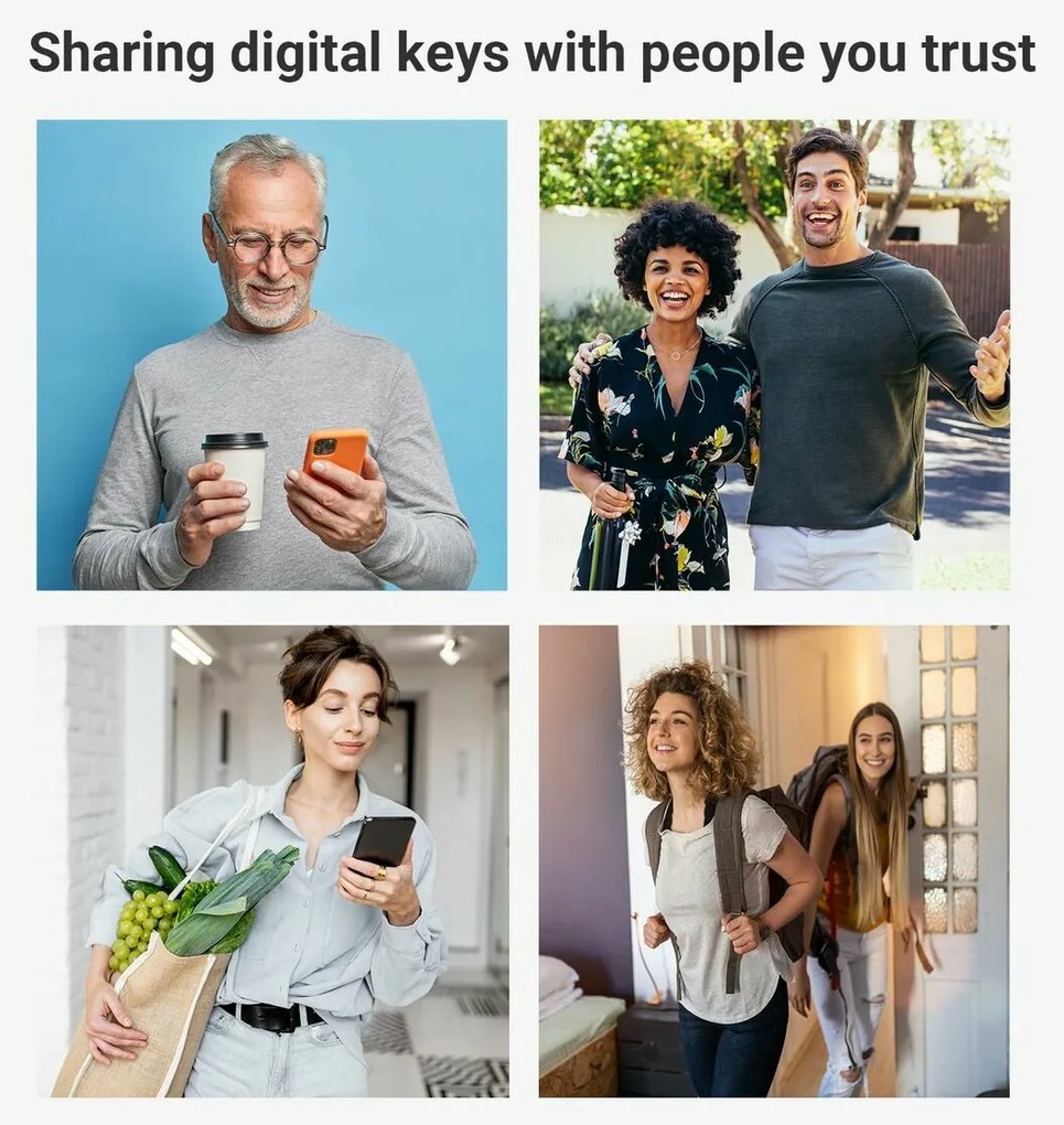 Έξυπνο κλειδαριά Ezviz DL01PRO-DL01CP- Λευκό Γκρι Αλουμίνιο