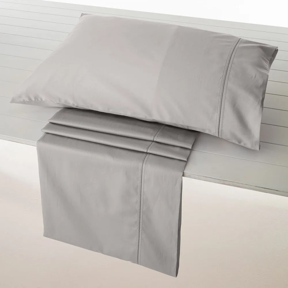 Σεντόνια Nemesis-304 (Σετ 4τμχ) Ατραντέ Light Grey Vesta Home King Size 280x280cm 100% Βαμβακοσατέν