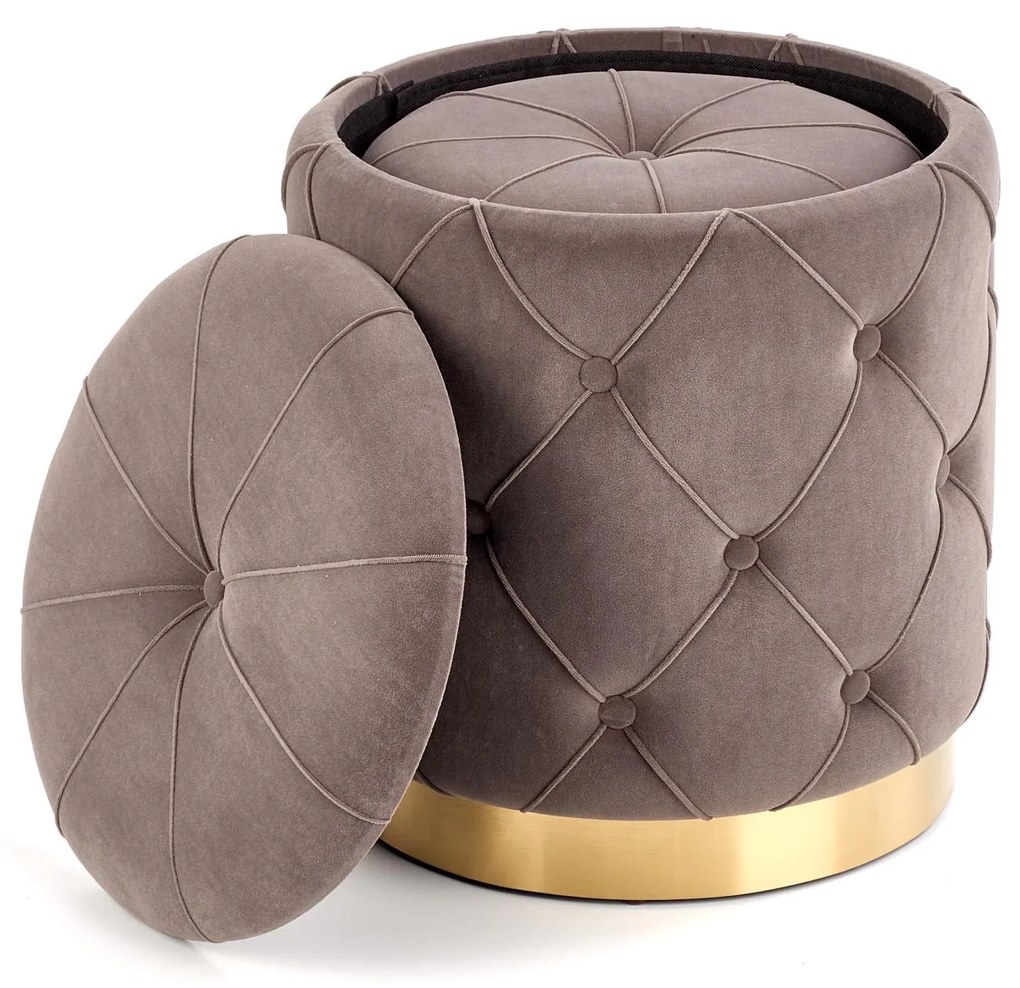 POLLY set of two stools, color: grey DIOMMI V-CH-POLLY-PUFA-POPIEL