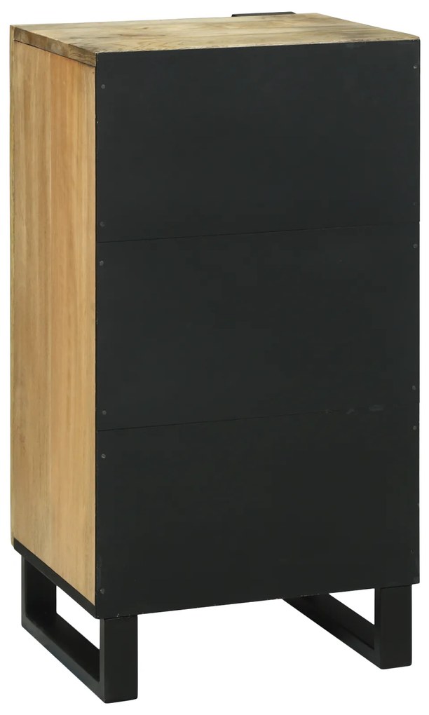 vidaXL Πλευρά - 40 x 33.5 x 75 εκ - Μασίφ Ξύλο Μάνγκο