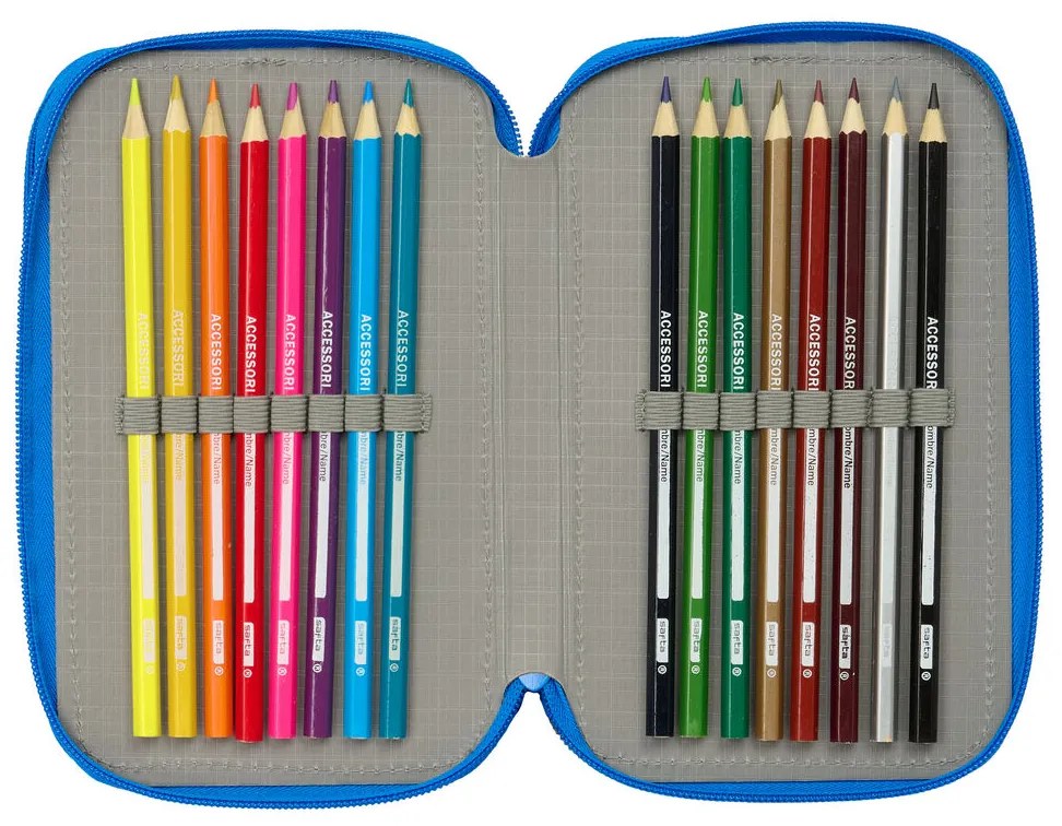 Τριπλή Κσετίνα Batman Μπλε 12,5 x 19,5 x 5,5 cm 37 Τεμάχια