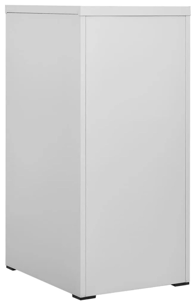 vidaXL Αρχειοθήκη Ανοιχτό Γκρι 46 x 62 x 102,5 εκ. από Ατσάλι