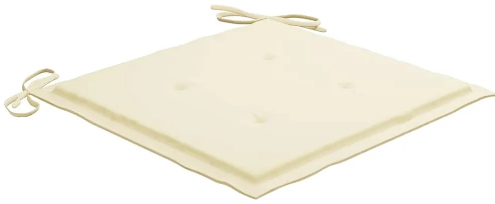 vidaXL Καρέκλες Εξ. Χώρου Πτυσσόμενες 8 τεμ. Ξύλο Ακακίας με Μαξιλάρια