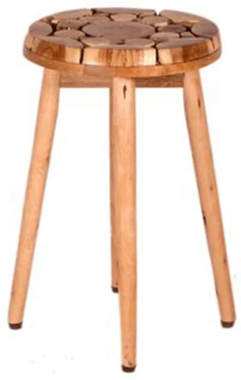 Artekko Laphult Σκαμπώ Ξύλινο (40x40x50)cm - 995-4026 - 995-4026