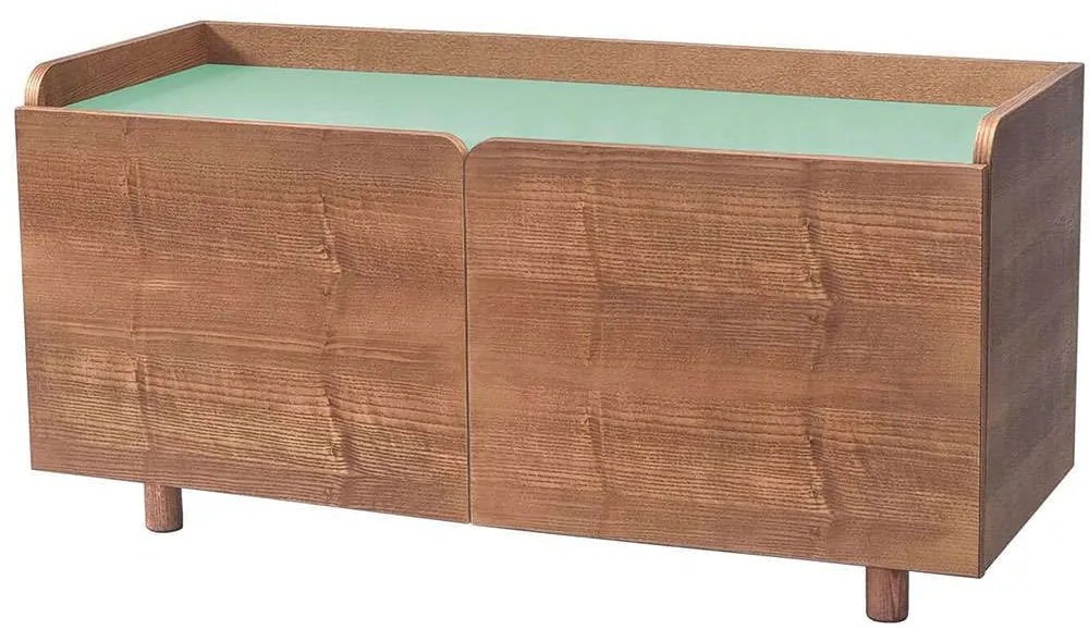 Έπιπλο Τηλεόρασης Dabi DABITV17 110x42x55cm Oak-Sage Green