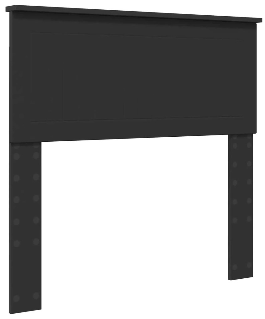 vidaXL Κρεβάτι Αποθήκης Μαύρο 90 x 190 cm Επεξεργασμένο ξύλο