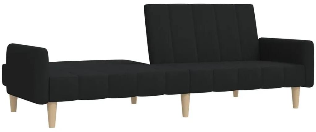 Καναπές Κρεβάτι Διθέσιος Μαύρος Υφασμάτινος - Μαύρο