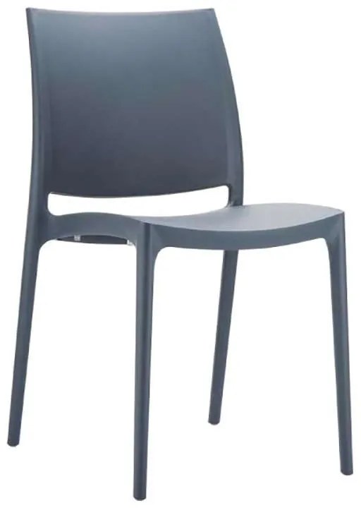 SIESTA MAYA ΚΑΡΕΚΛΑ DARK GREY ΠΟΛ/ΝΙΟΥ 44Χ50Χ81εκ.20.0146