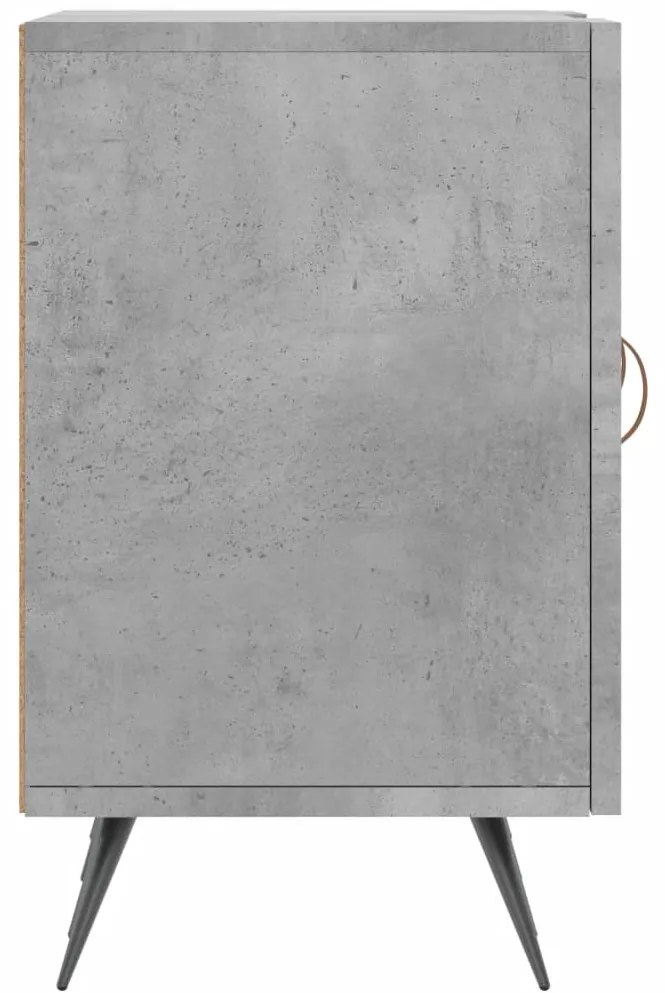 vidaXL Έπιπλο Τηλεόρασης Γκρι Σκυροδέματος 150x30x50 εκ. Επεξ. Ξύλο