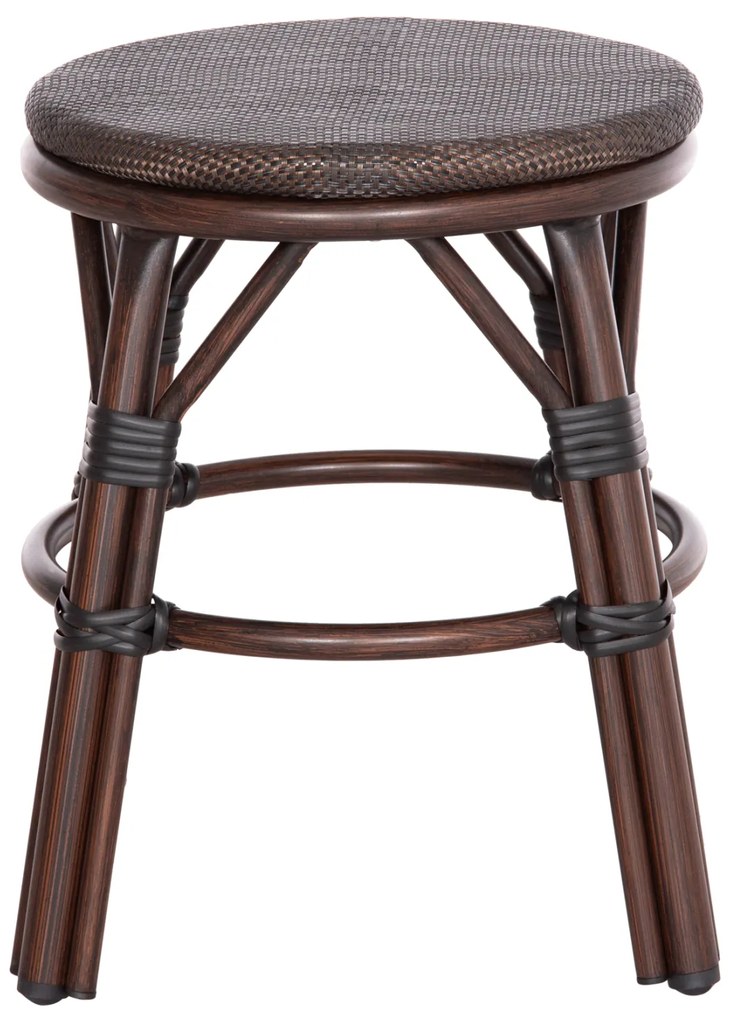 ΣΚΑΜΠΟ ΑΛΟΥΜΙΝΙΟΥ CHINO HM6285.01 BAMBOO LOOK ΚΑΦΕ-TEXTILENE ΚΑΦΕ Φ36x46Υεκ. (1 Τεμμάχια)