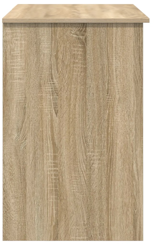 vidaXL Γραφείο με Αποθήκευση Δρυός Sonoma 90x49.5x75 εκ. Κατασκευασμένο ξύλο