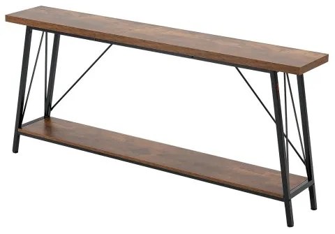 VEVOR Narrow Console Sofa Table Couch Table 2-Tier for Entryway & Living Room
