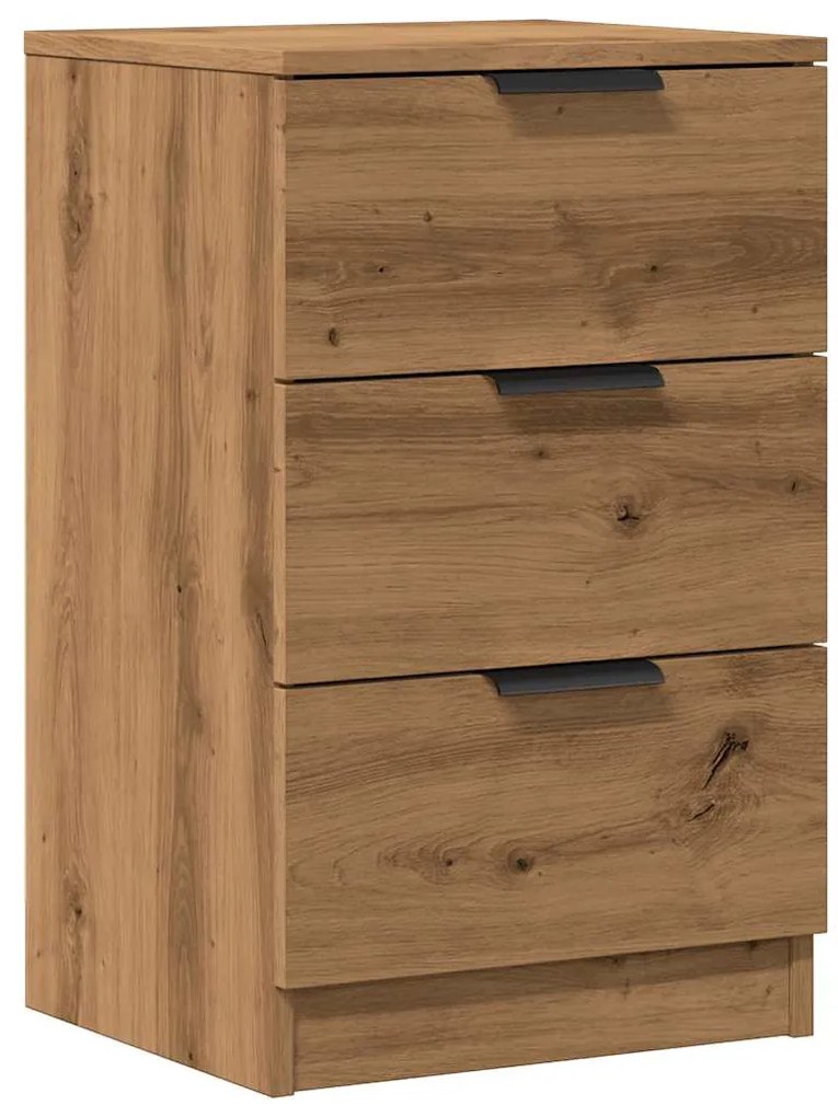 vidaXL Κομοδίνο Αρτισιανή Δρυς 40x36x65 εκ. από Επεξεργασμένο Ξύλο